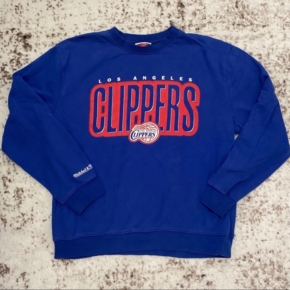 Mitchell & Ness Other - Mitchell & Ness Crew Sweatshirt LA Clippers